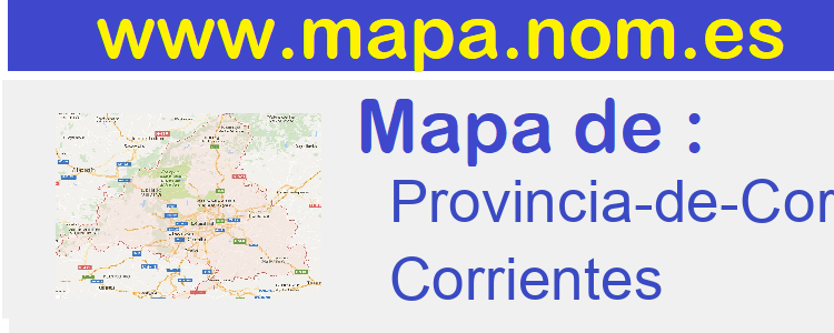 mapa de  Provincia-de-Corrientes