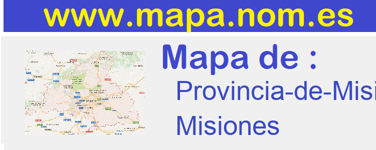 mapa de  Provincia-de-Misiones