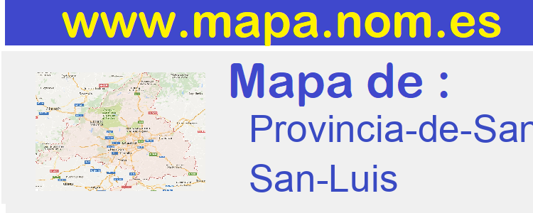 mapa de  Provincia-de-San-Luis
