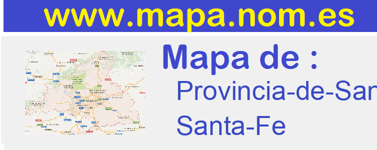 mapa de  Provincia-de-Santa-Fe