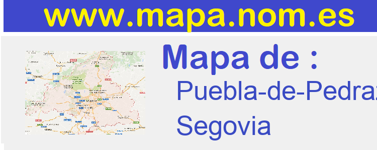 mapa de  Puebla-de-Pedraza