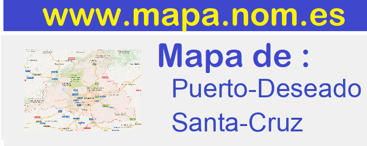 mapa de  Puerto-Deseado