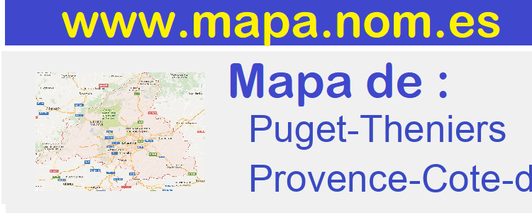 mapa de  Puget-Theniers