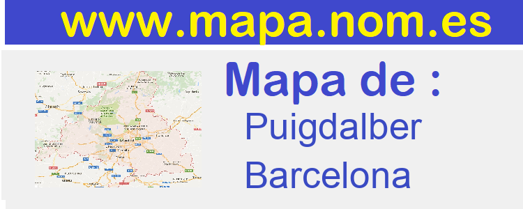 mapa de  Puigdalber