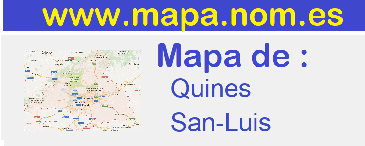 mapa de  Quines