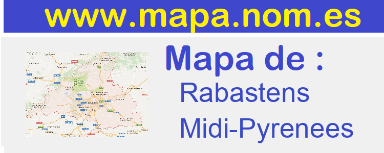 mapa de  Rabastens