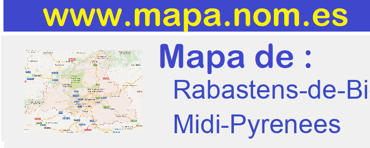 mapa de  Rabastens-de-Bigorre