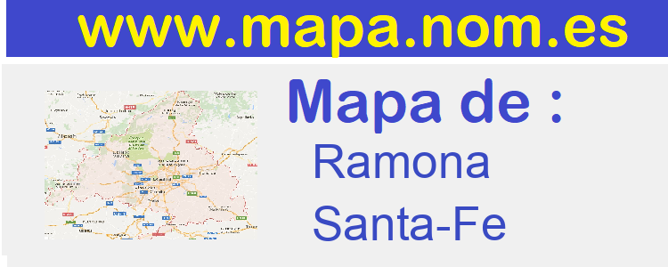 mapa de  Ramona