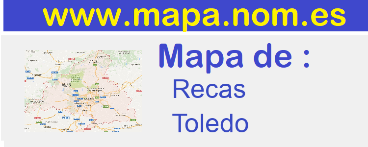 mapa de  Recas