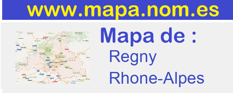 mapa de  Regny
