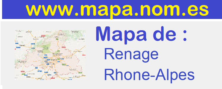 mapa de  Renage
