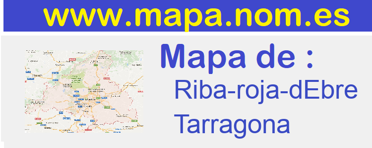 mapa de  Riba-roja-dEbre