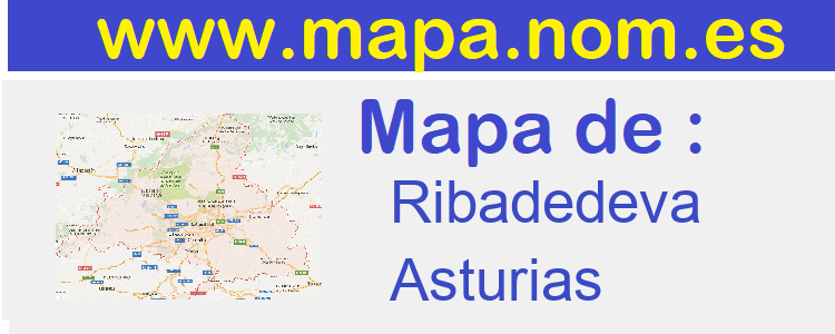 mapa de  Ribadedeva