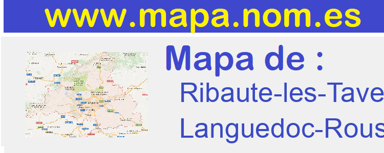 mapa de  Ribaute-les-Tavernes