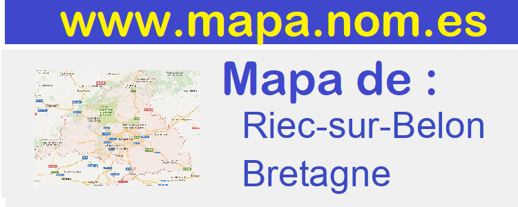 mapa de  Riec-sur-Belon