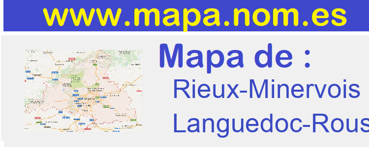 mapa de  Rieux-Minervois