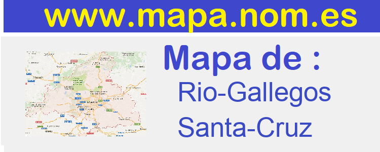 mapa de  Rio-Gallegos