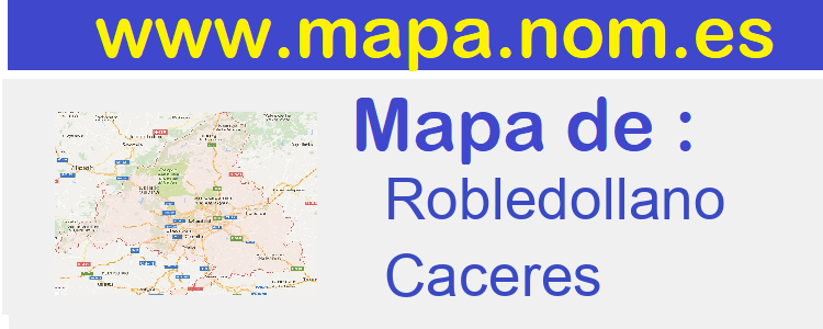 mapa de  Robledollano