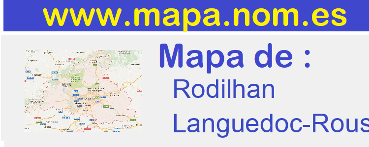 mapa de  Rodilhan