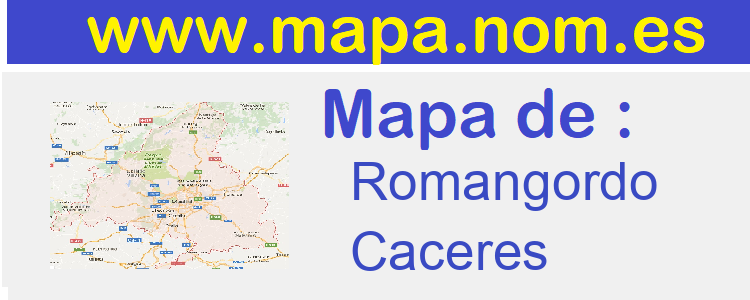 mapa de  Romangordo