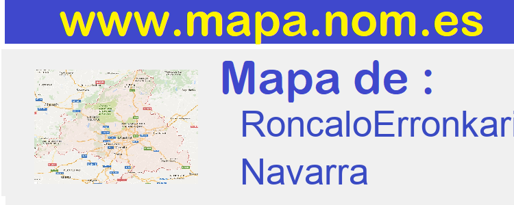 mapa de  RoncaloErronkari