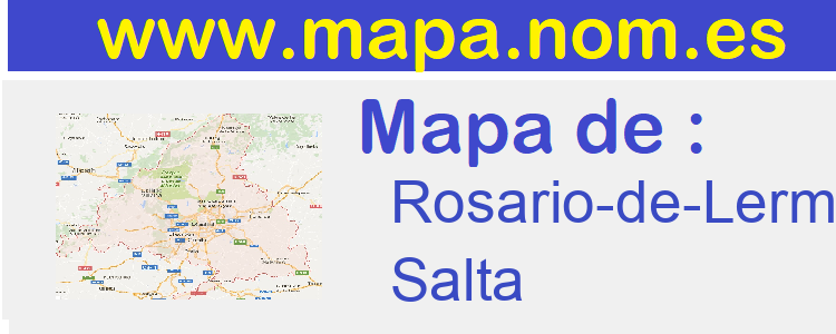 mapa de  Rosario-de-Lerma