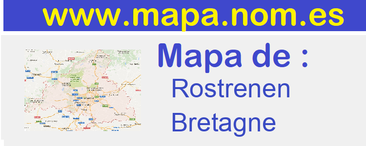mapa de  Rostrenen
