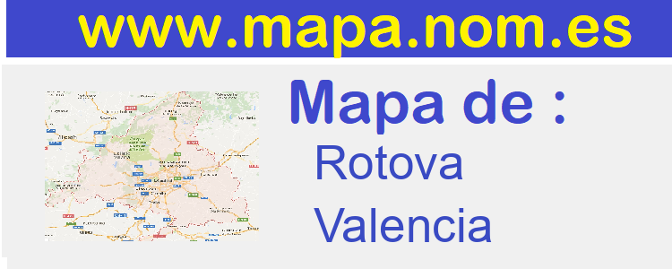 mapa de  Rotova