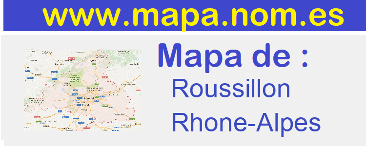 mapa de  Roussillon