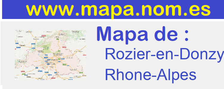 mapa de  Rozier-en-Donzy