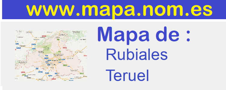 mapa de  Rubiales