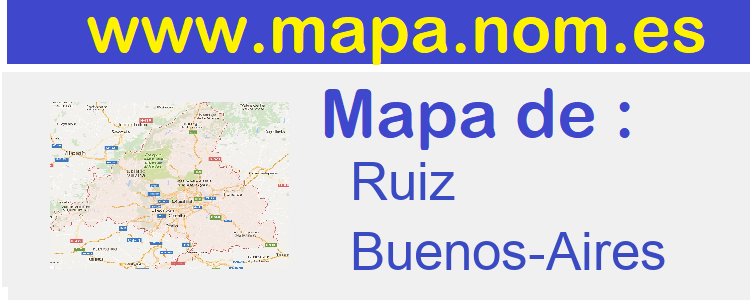 mapa de  Ruiz