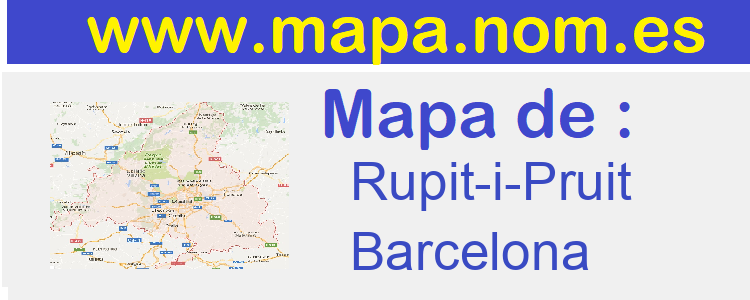 mapa de  Rupit-i-Pruit