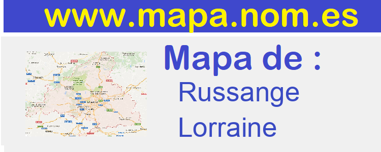mapa de  Russange