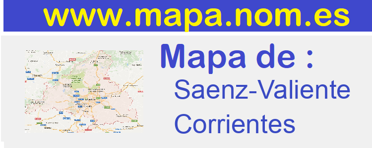 mapa de  Saenz-Valiente