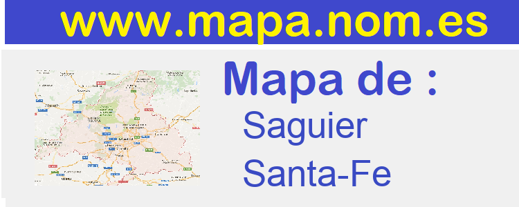 mapa de  Saguier