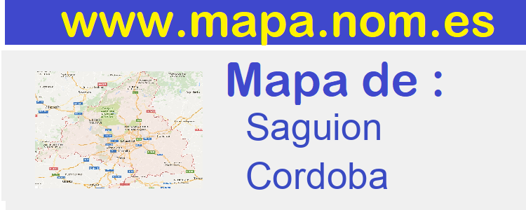 mapa de  Saguion