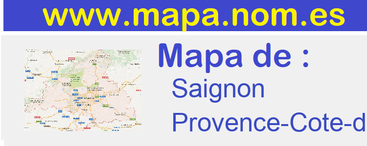mapa de  Saignon