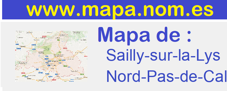mapa de  Sailly-sur-la-Lys