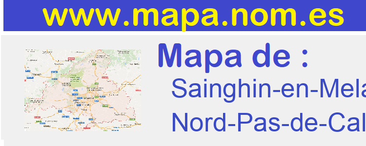 mapa de  Sainghin-en-Melantois