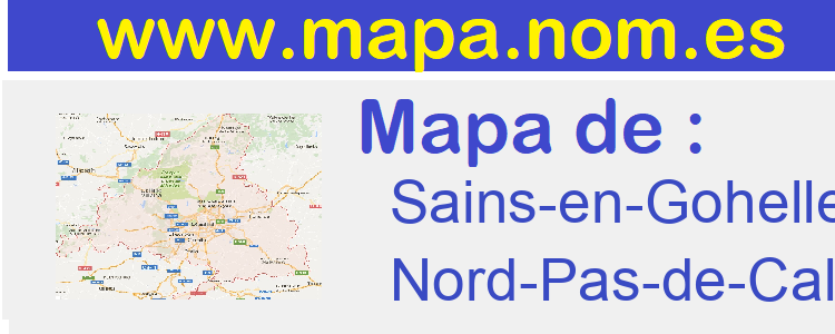 mapa de  Sains-en-Gohelle