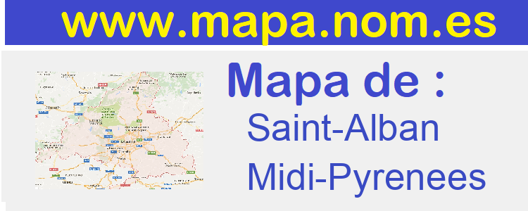 mapa de  Saint-Alban