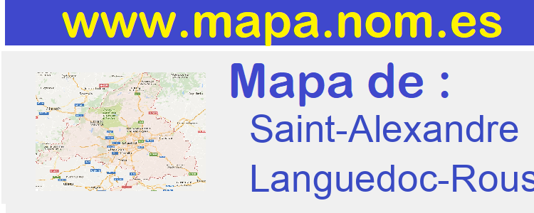 mapa de  Saint-Alexandre