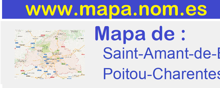 mapa de  Saint-Amant-de-Boixe