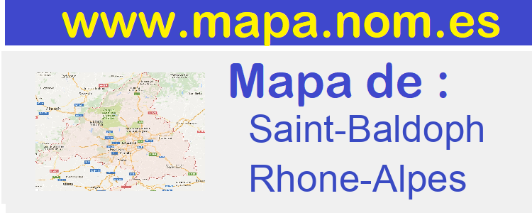 mapa de  Saint-Baldoph