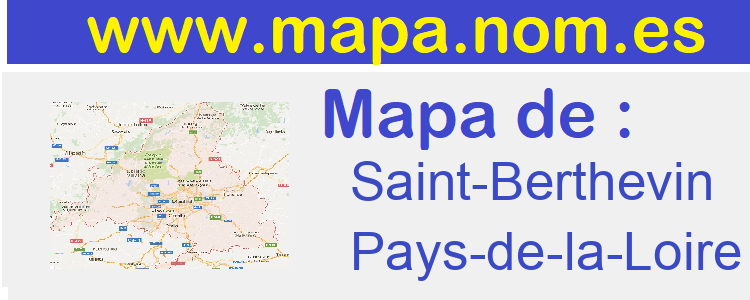 mapa de  Saint-Berthevin