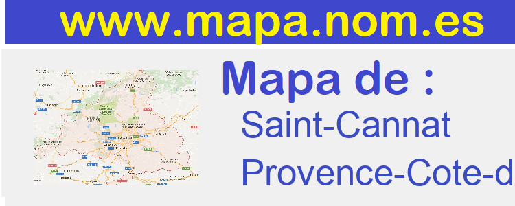 mapa de  Saint-Cannat