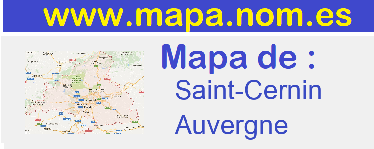 mapa de  Saint-Cernin