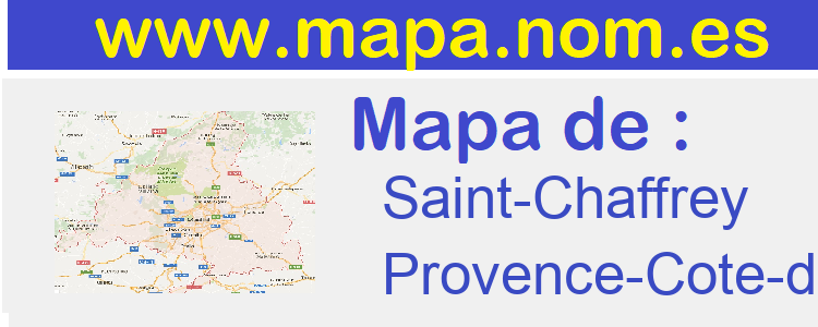 mapa de  Saint-Chaffrey