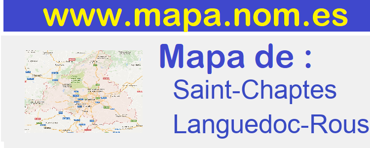 mapa de  Saint-Chaptes